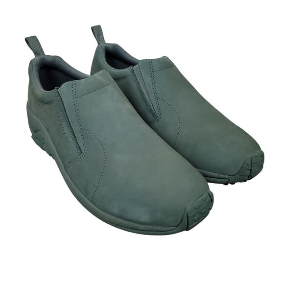 Merrell Mens Jungle Moc Slip-On Shoes Sz 13 Waterproof Leather Japanese Blue EUC - Picture 3 of 16